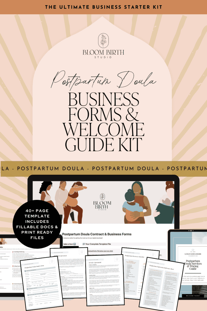 Postpartum Business Forms and Welcome Guide